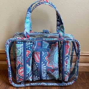 Vera Bradley 4 pc Cosmetic set Nomadic Floral